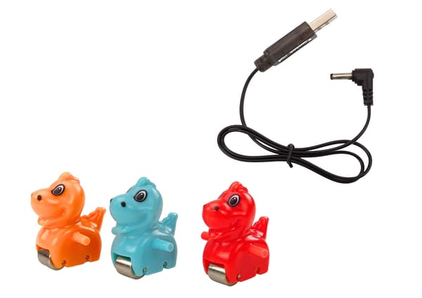 Dinosaur-rutsjebane med automatisk klatring, lys & lyd, batteridrevet
