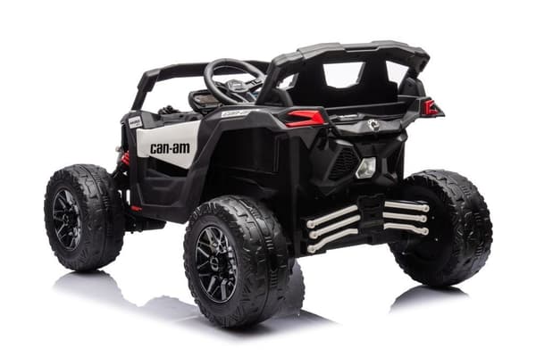 Akulla toimiva buggy Can-Am DK-CA003 valkoinen lapsille