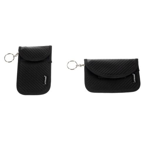 RFID/Faraday avainkotelo auton avaimelle 2-pack musta (vertikaalinen+horisontaalinen)