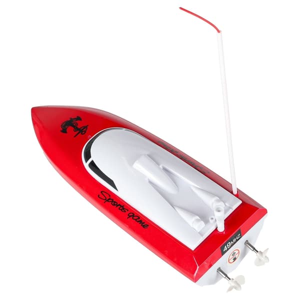 RC fjärrstyrd båt Mini CP802 röd 49MHz 20 m räckvidd