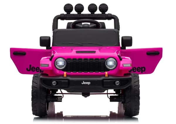 Batteridriven leksaksbil Jeep Rubicon 24V ride-on rosa