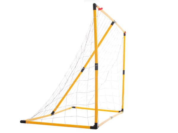 Fodboldmål 156x70x107 cm med pointmåtte, bold og pumpe