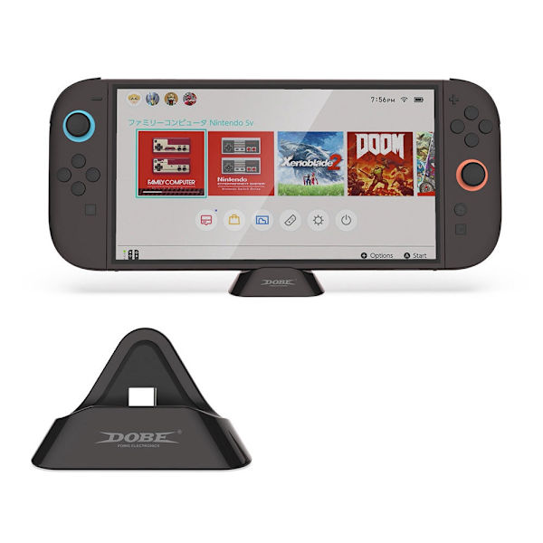 Laddstation/dockningsstation för Nintendo Switch/Switch 2 USB-C