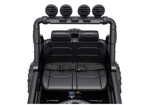 Akulla toimiva leikkiauto Jeep Rubicon 24V lapsille, musta