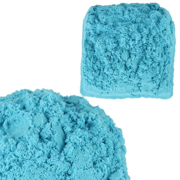 Sensorisk sand til børn 1 kg blå i pose, fra 3 år Blue