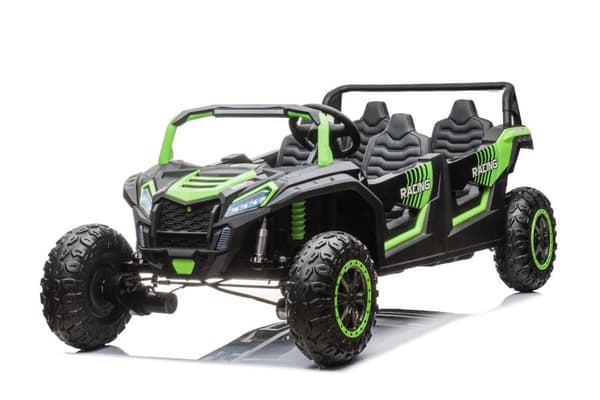 Batteribil 4x4 24V grön terrängbuggy A033
