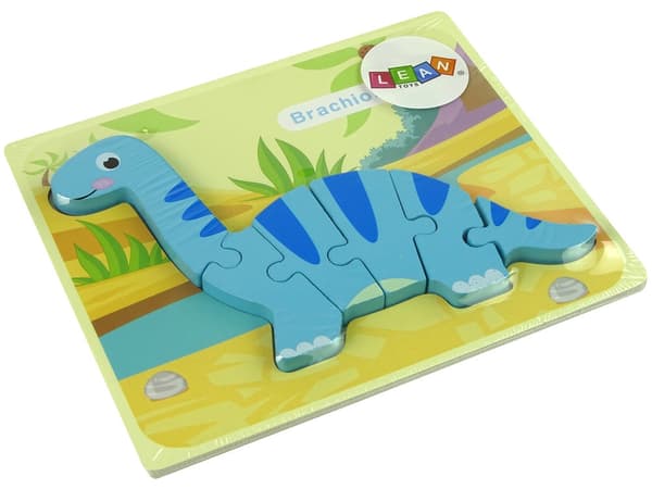 Träpussel dinosaurie Brachiosaurus 5 mm, från 3 år, EN71