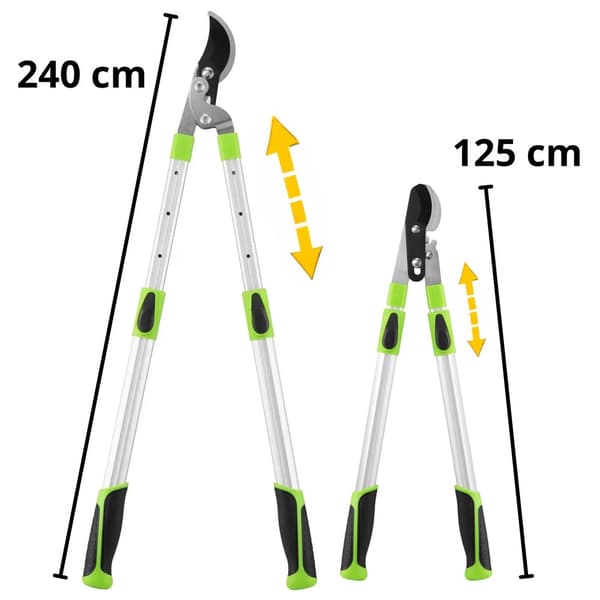 Grenklippare teleskop 68-92 cm, klippdiameter 50 mm