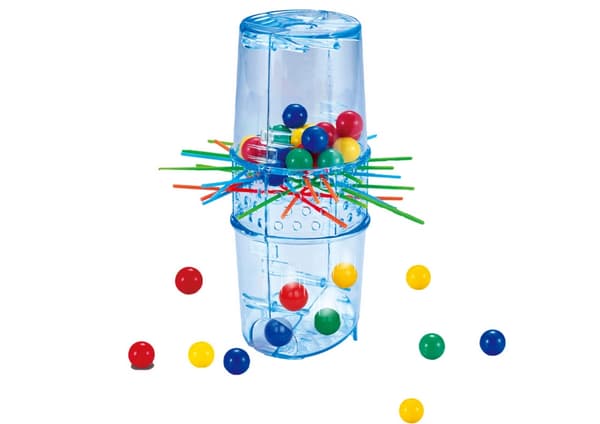 Falling Balls balansspel med torn, 21 pinnar och 24 bollar, 3+ år