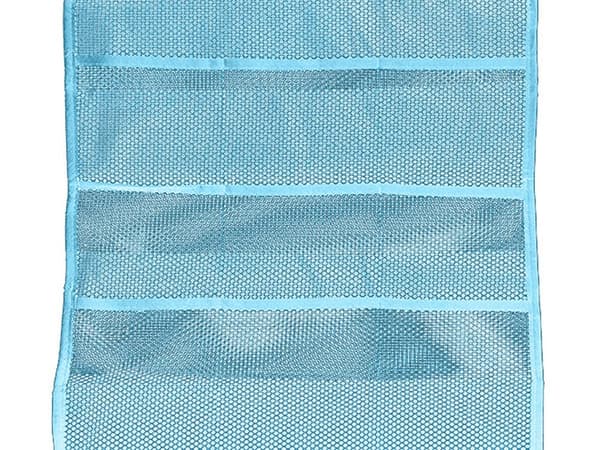 Hængende garderobeorganizer 22 lommer blå 70x40 cm