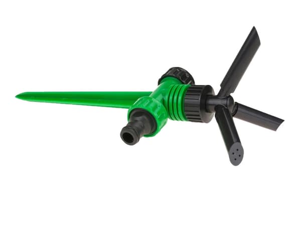 Pulserende sprinklerfordeler 360° 3-arm 26x10,5 cm grøn/sort