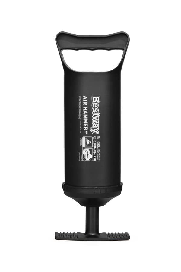 Handpump för luftmadrass 2-vägs med slang och 3 munstycken