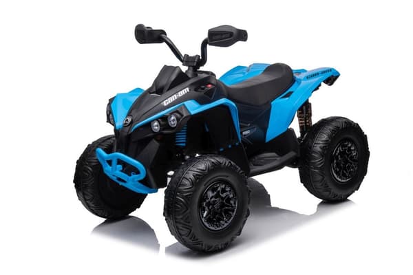 Elektrisk ATV til børn blå 3-8 km/t MP3/USB/Bluetooth 2.4G
