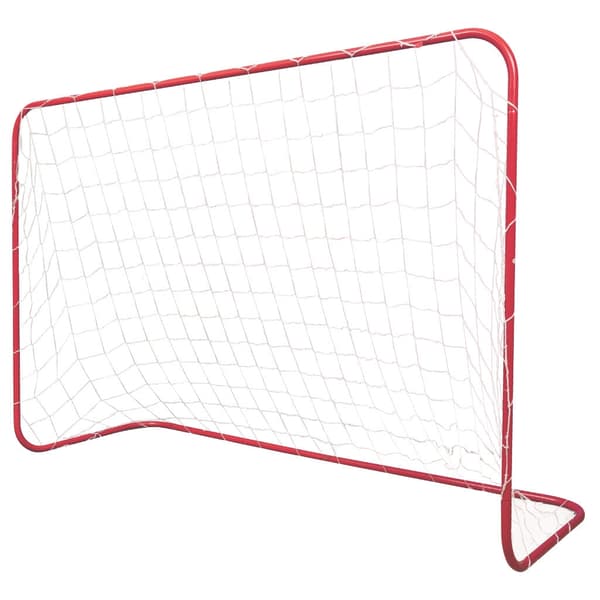 Fodboldmål til børn 183x122x61 cm galvaniseret stål sammenklappeligt