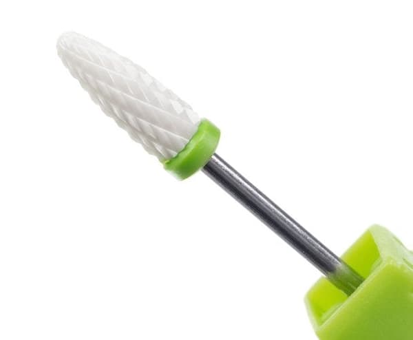 Keramiska nagelfräsbitar 2,35 mm twist & lock 5-pack röd/blå/grön