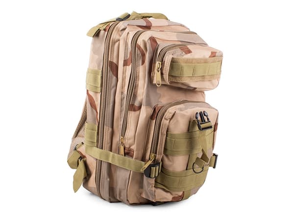 Militär ryggsäck 30L beige med MOLLE-system 43x24x25 cm