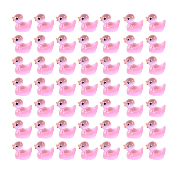 50 st Mini Anka Lys i Mörkret Mini Resin Figur Miniatyr Sce blue 50pcs