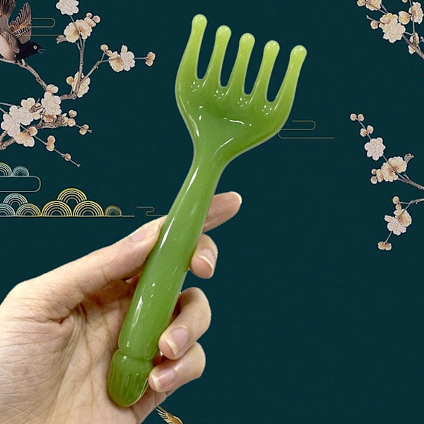Skalpmassageapparater, Huvudmassage, Huvudmassagekammar för Stresslindring green 1pcs