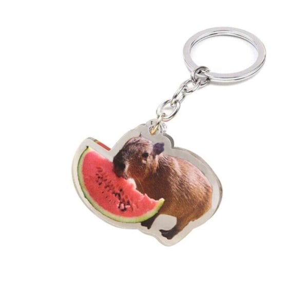 Söt Capybara hänge Nyckelring Akryl Hängande-Charm nyckelring för  Style 4 one-size