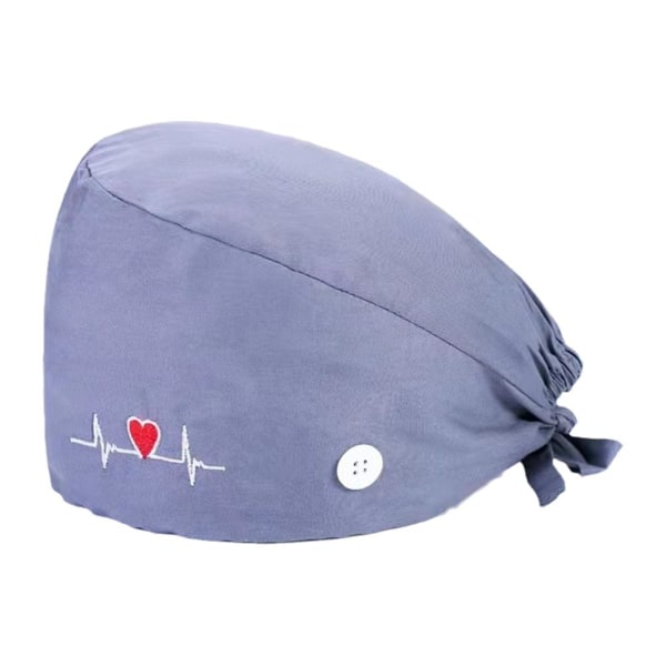 Kirurgisk Scrub Cap Doktor Sjuksköterska Bouffant Hatt Justerbar Long Hai purple one-size