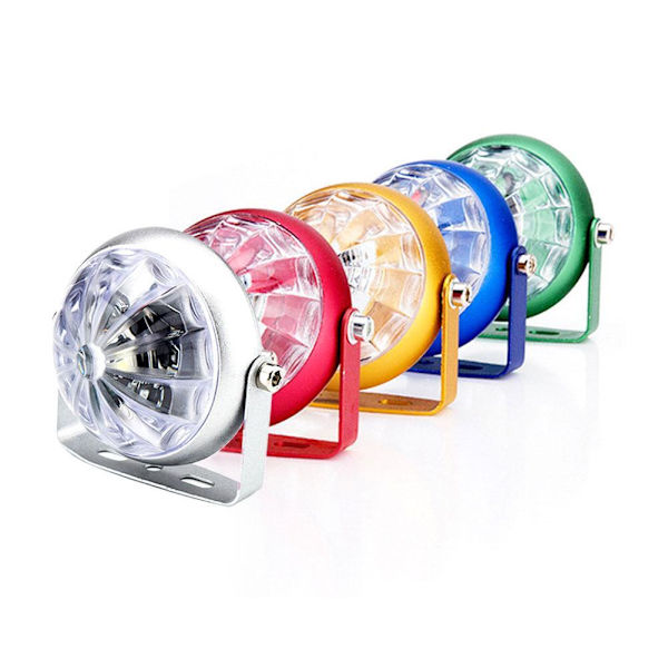 Nya Färgglada Blinkande Motorcykel Elektrisk Lastbil Chassilampor LED-lampor D3K9 W3N6 Yellow One size
