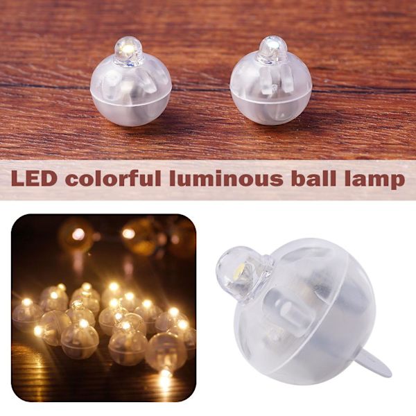 5/10/20x individuellt LED-ljus, Tiny-Trådlöst-Batteri, Craft-Cake, C white One-size 10pcs