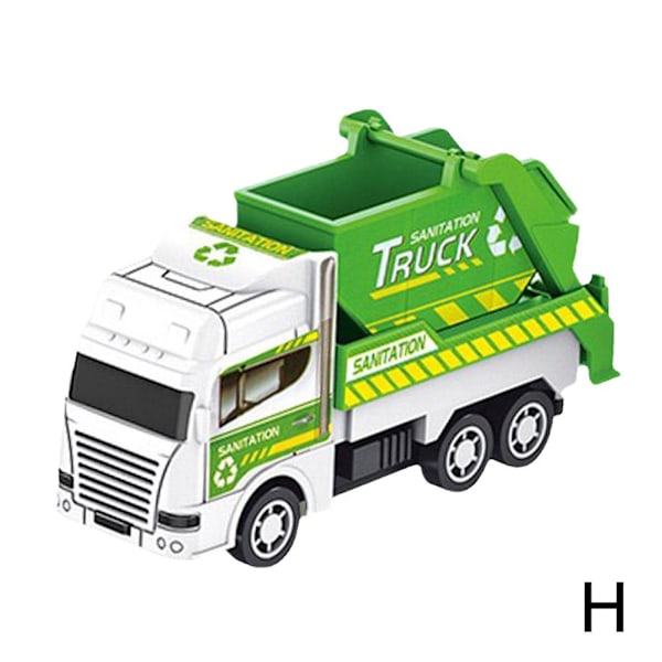 Bil Metall Diecast Present Leksak Fordon Pull Back Barn green D one-size