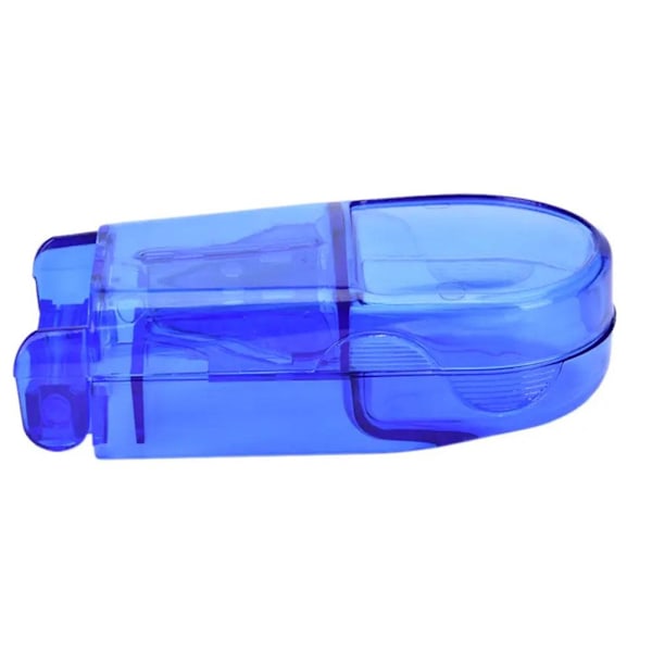 PandaXun Pillerskärare och Delare med Förvaring, Flera Piller Cu blue 1pcs