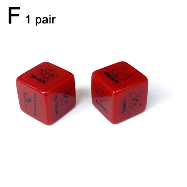 Dejt-tärningar, Tärningsspel för vuxna, Dejt-nyckelring för par F One size