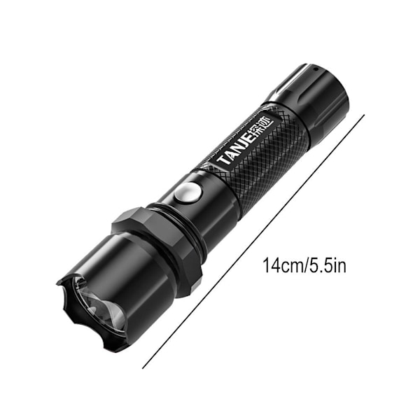 Superstarka LED-ficklampor, taktiska, uppladdningsbara LED-arbetslampor