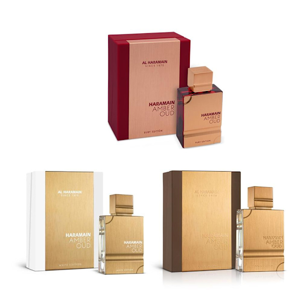 Al Haramain Amber Oud för Unisex EDP 60 ML / 2 Oz Amber Oud Parfym Boutique.. white 1pcs