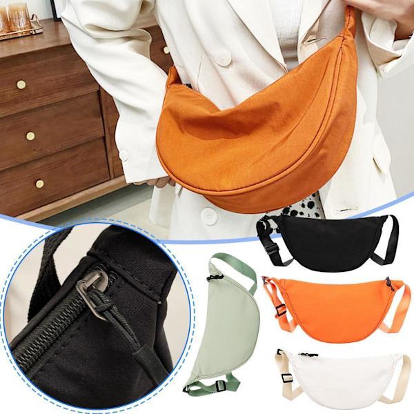 Bärbara dumplingväskor för fashionabla kvinnor och män, idealiska för arbete Prof R3F1 W A5H5 black one-size