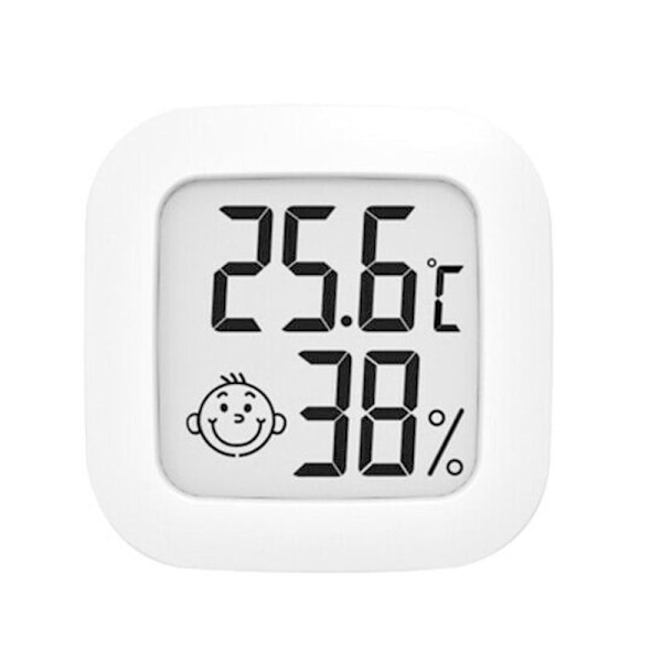 Luftfuktighetsmätare, stor LCD-skärm Hygrometer för inomhusbruk, R white One-size