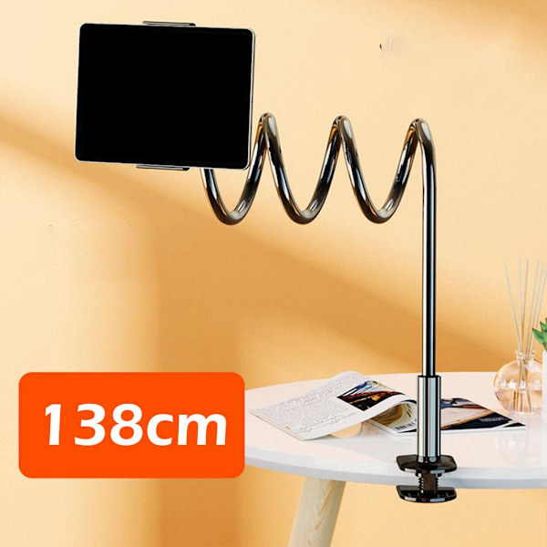 Mobiltelefonhållare för sängen Flexibel Lång Arm Mobiltelefonstativ ` ъ> H1B9 138 black flat 1set