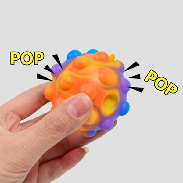 Klämleksak Sensoriska Leksaker Släppbollar Silikon Fyra Bubbelbollar Klämda P5y6