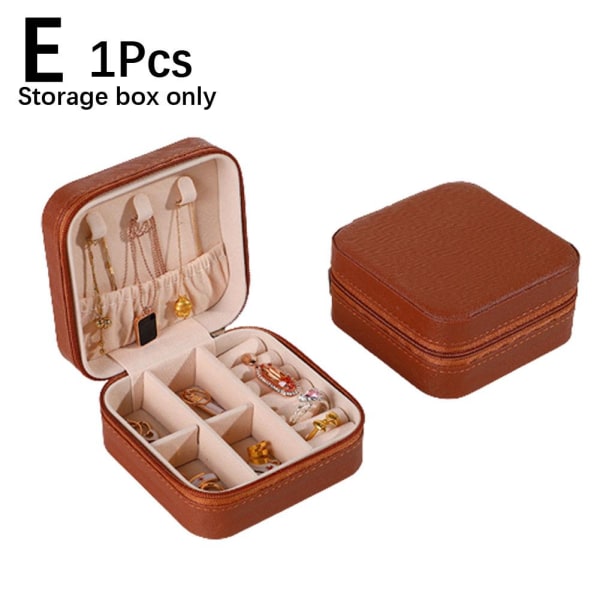 Smyckeskrin i sammet, mjuk och bärbar smyckesdisplay Brown 1PC