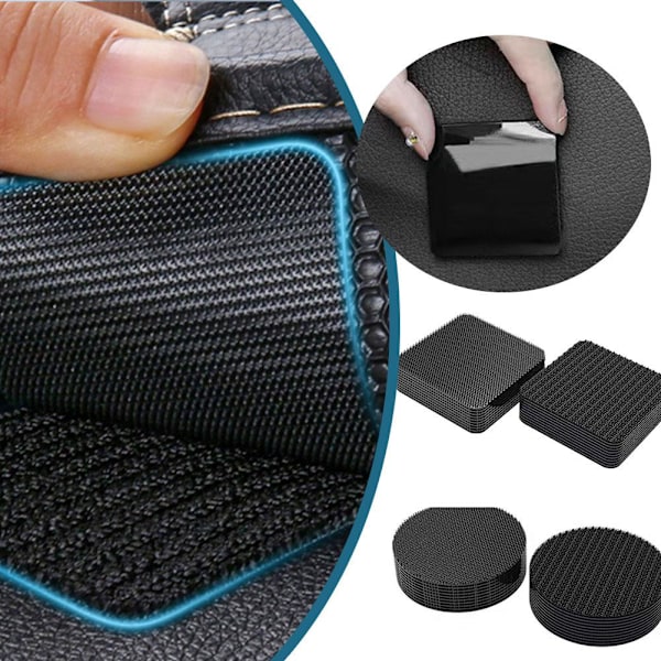 Multifunktionell halkskyddstejp för bilgolv, klassrum, kontor Hem G4B0 blackA 1pcs  circular