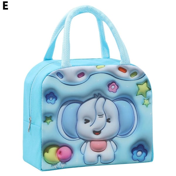Termisk väska Matförvaringsväska Student lunchlåda kylväska för barn Blue 1pcs