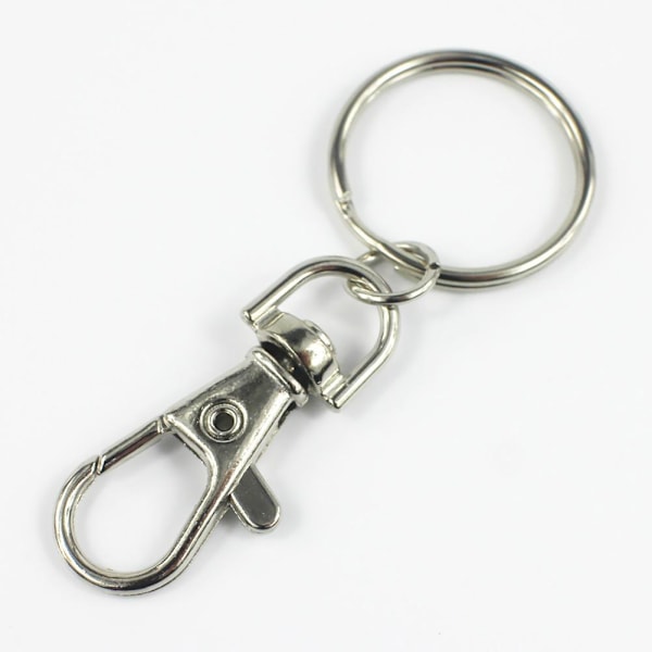 Kreativ PU-läder bilnyckelring dra ut bilnyckelskydd, silver one-size