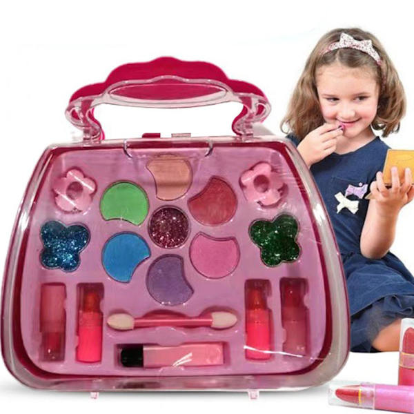 Baby Flickor Prinsessa Låtsas Sminkset Smink Barn Simulation Leksaker Present ∝