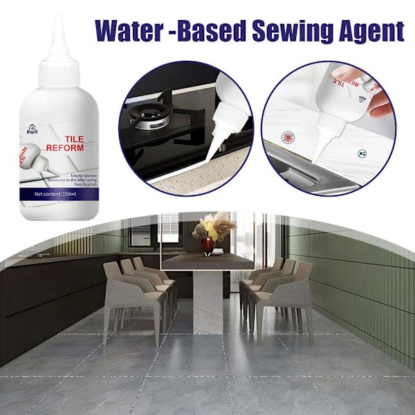150/280ml Vattentät Kakelfog Reparationsfyllning, Fogmassa .ne Kakelplattor M1X4 whiteB 280ml