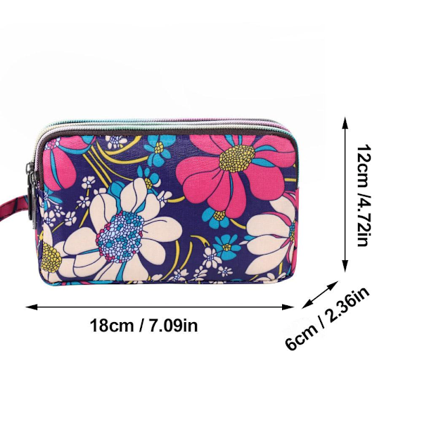 Canvas Plånbok Dam Trendig Handväska Mini Portabel Mynt Förvaringsväska För Utomhus G9d3 004 1pc