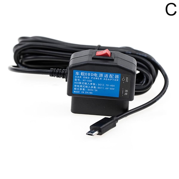 24 timmars parkeringsövervakare laddare OBD till USB adapter X0G9 kabel✨y Mini USB Right