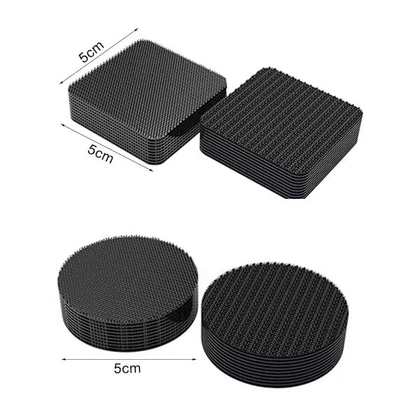 Multifunktionell halkskyddstejp för bilgolv, klassrum, kontor Hem G4B0 blackA 1pcs  circular