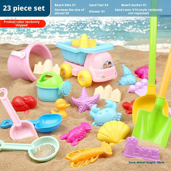 23 st Strand Barn Lek Sandleksaker Pojkar Och Flickor Gräv Sand Lek Set2 23PCS 1set