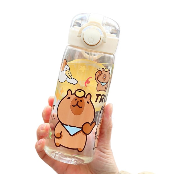 650ml Portabel Vattenflaska Med Sugrör Fri BPA Läcksäker Skolvattenflaska För Barn B 400ml