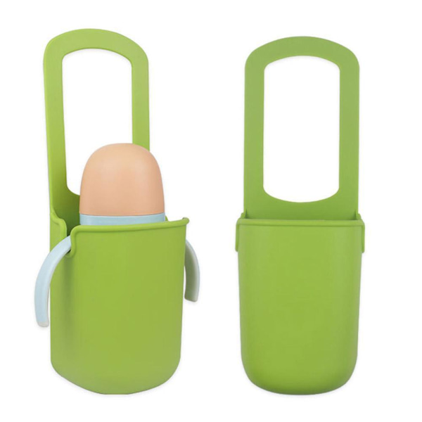 Barnvagn Silikon Mugghållare Lätt Att Installera Och Rullstol Silikonväska Praktisk Kopp L0o2 grey one-size