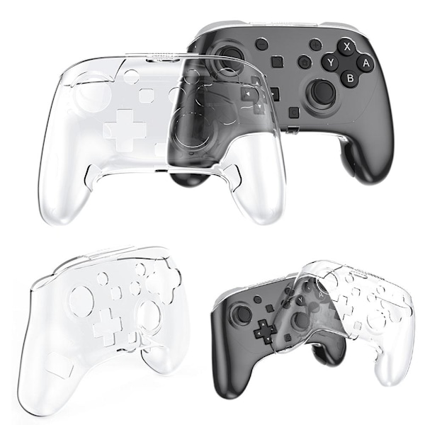 Transparent Halkskydd Skal Skydd Kristallfodral Gamepad Omslag