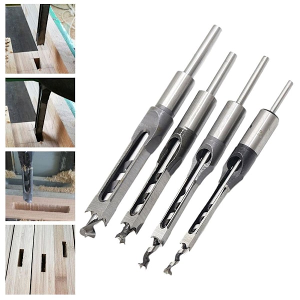 För träbearbetning Fyrkantigt hål Borr Minska Arbetskraft Borrning Lot D7 J2T3 B1Y4 12mm 1pcs