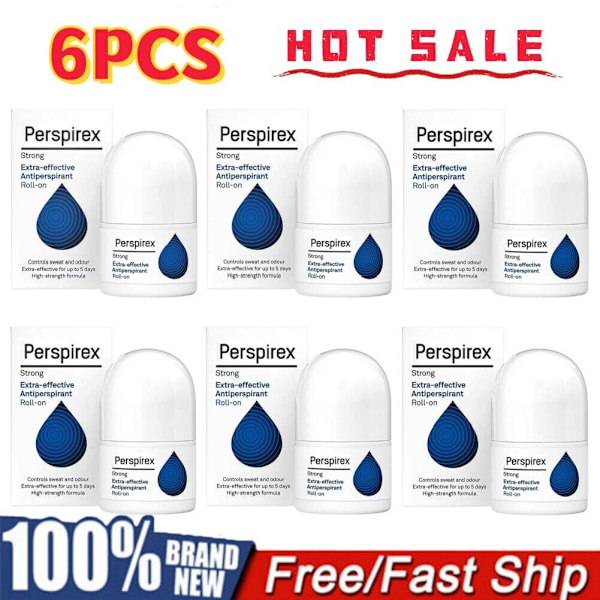 6x Perspirex Strong Antiperspirant Roll-on 20ml